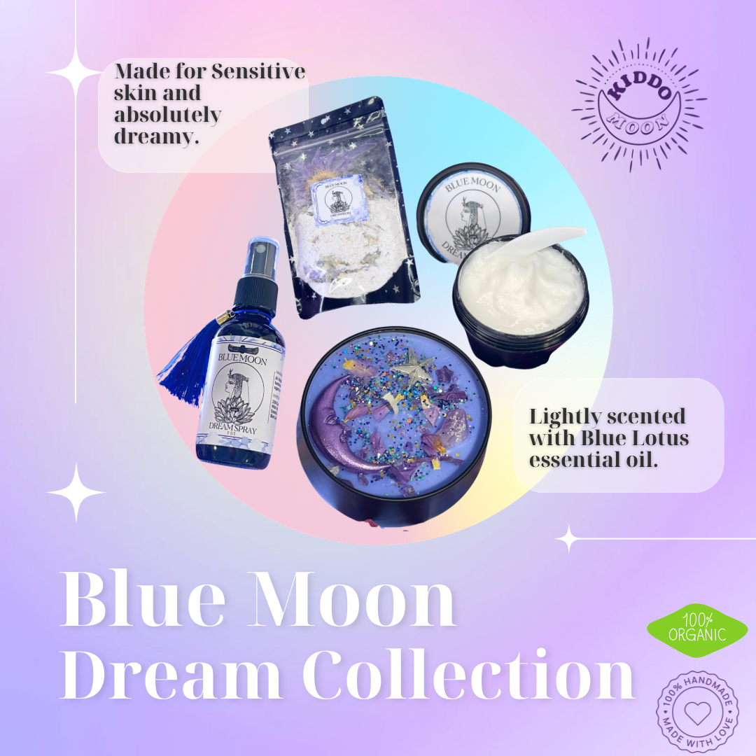 Blue Moon Dream Collection, Spray, Lotion, Candle, Bath Soak