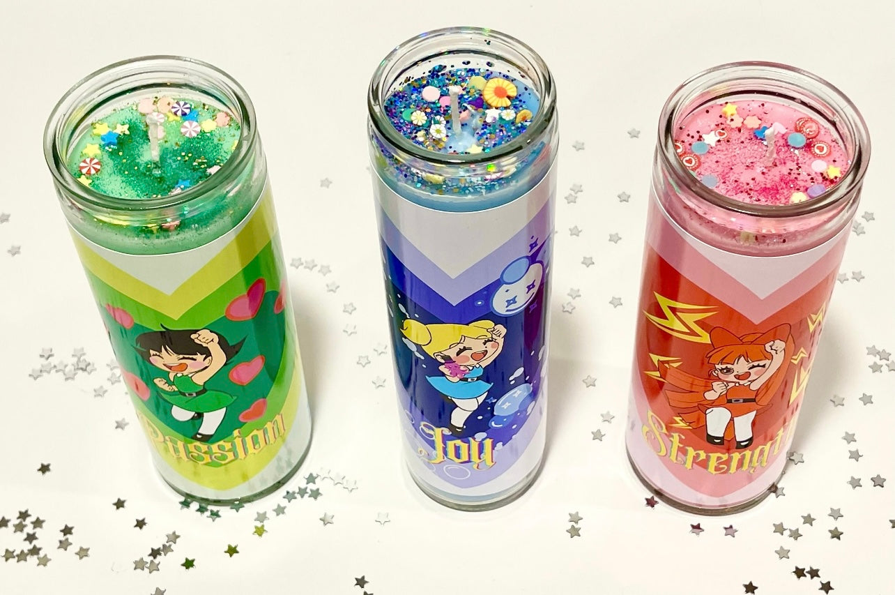 Powerpuff Girls Energy Prayer Candle