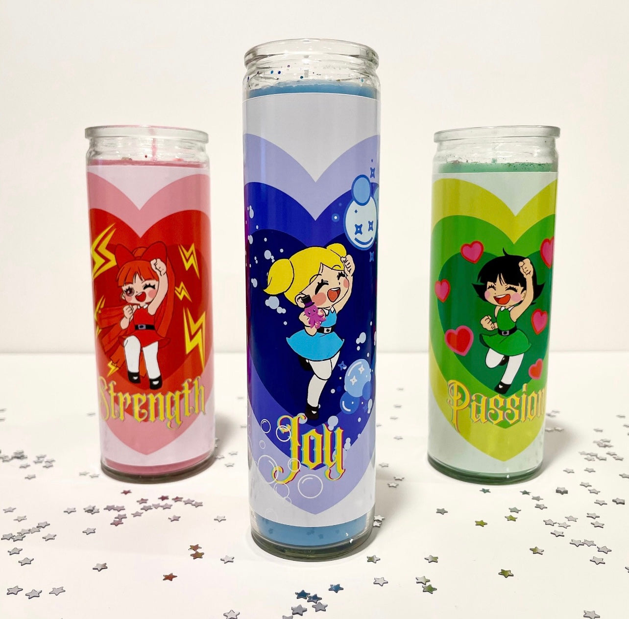 Powerpuff Girls Energy Prayer Candle