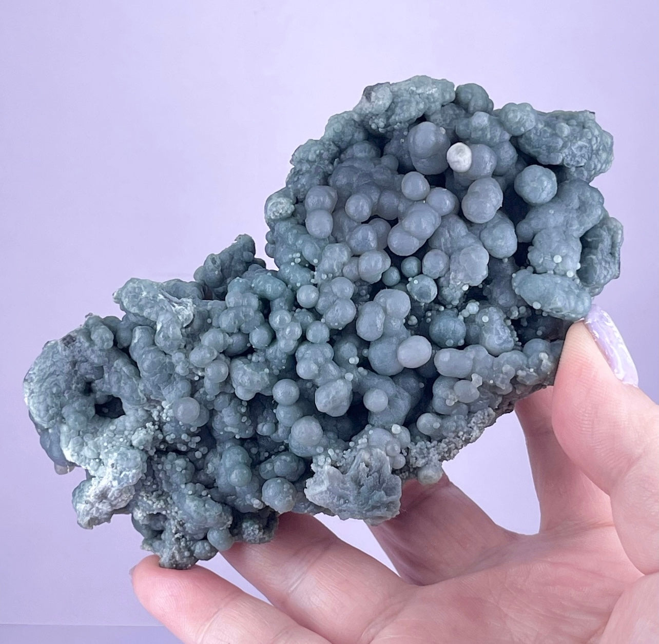 Large High Quality Sea Blue Green Grape Agate Cluster, Crystal Mineral