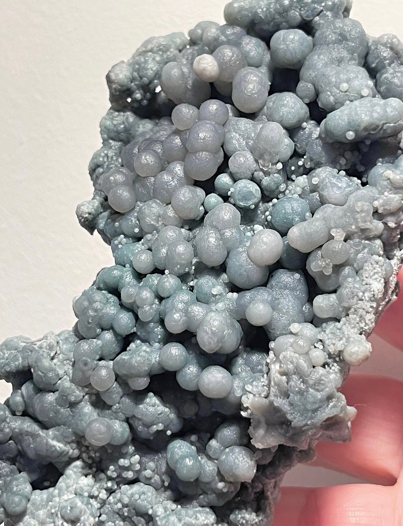 Large High Quality Sea Blue Green Grape Agate Cluster, Crystal Mineral