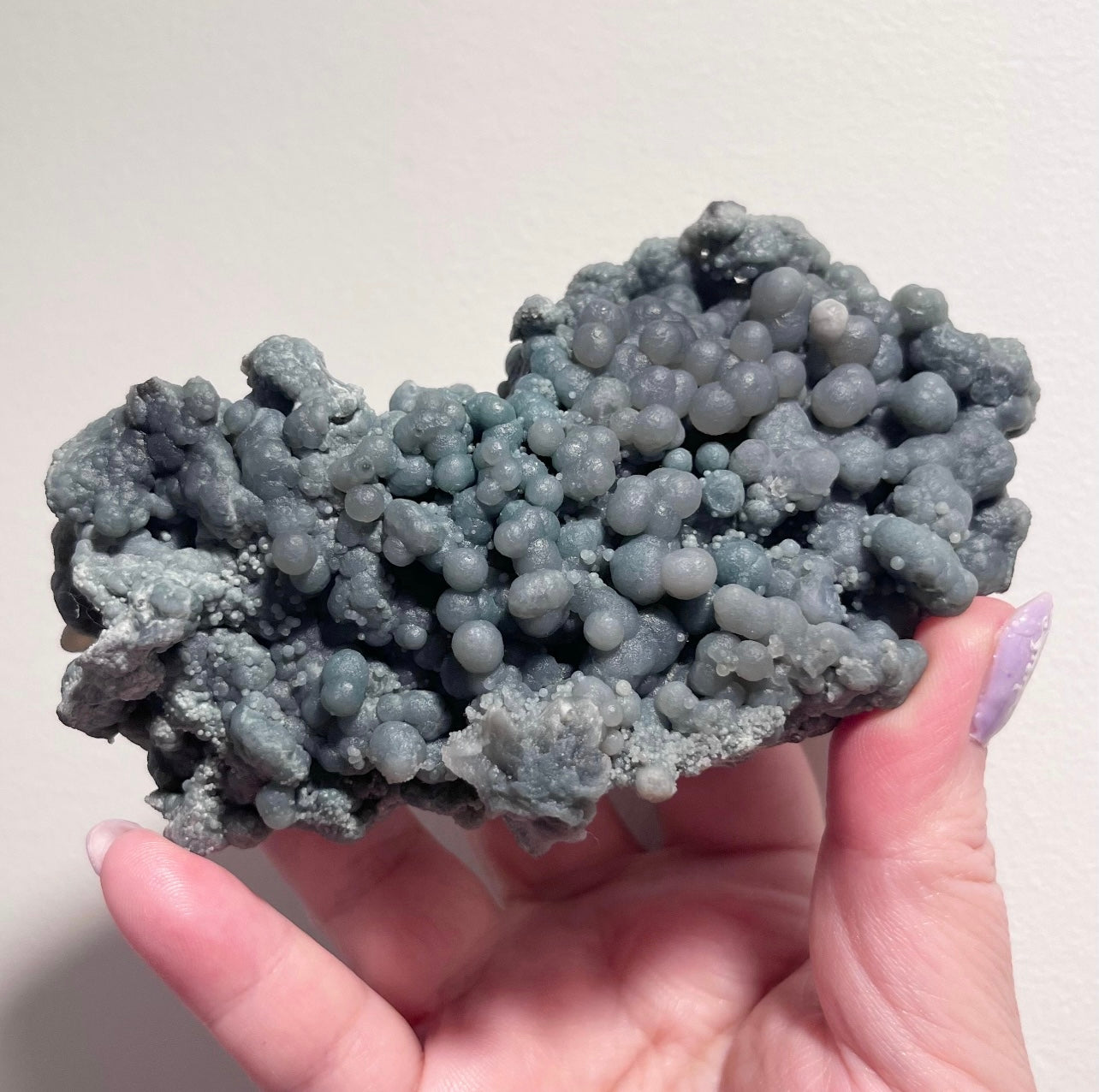 Large High Quality Sea Blue Green Grape Agate Cluster, Crystal Mineral