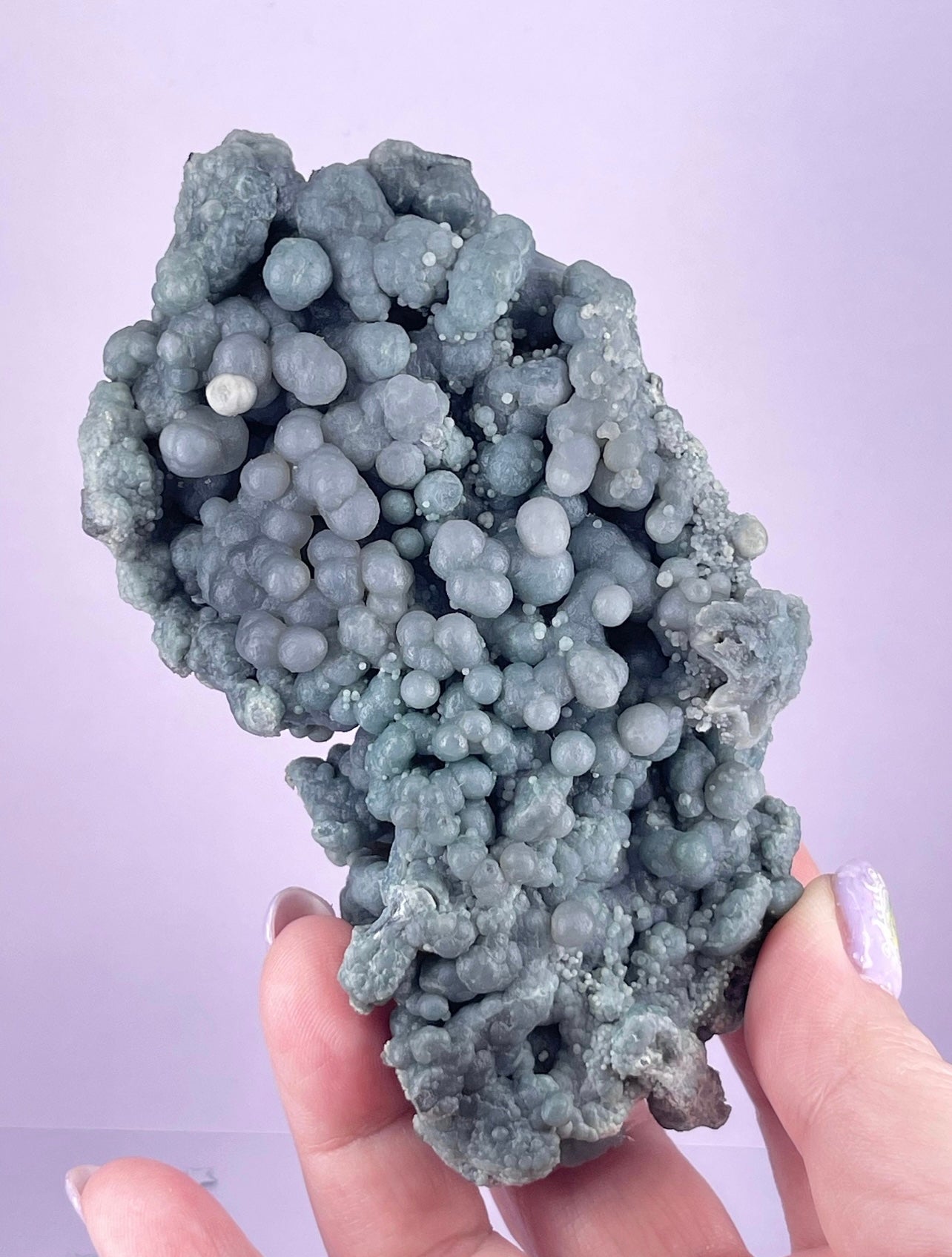 Large High Quality Sea Blue Green Grape Agate Cluster, Crystal Mineral