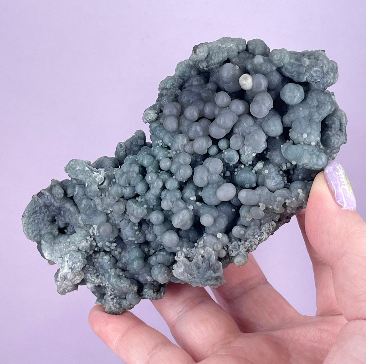 Large High Quality Sea Blue Green Grape Agate Cluster, Crystal Mineral